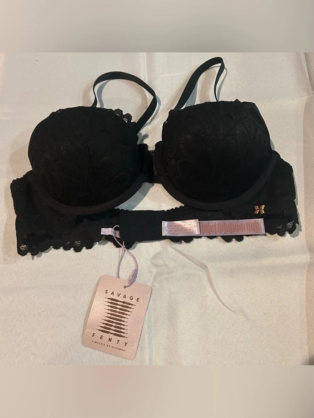 Savage x Fenty Savage Not Sorry Lightly Lined Lace Balconette bra